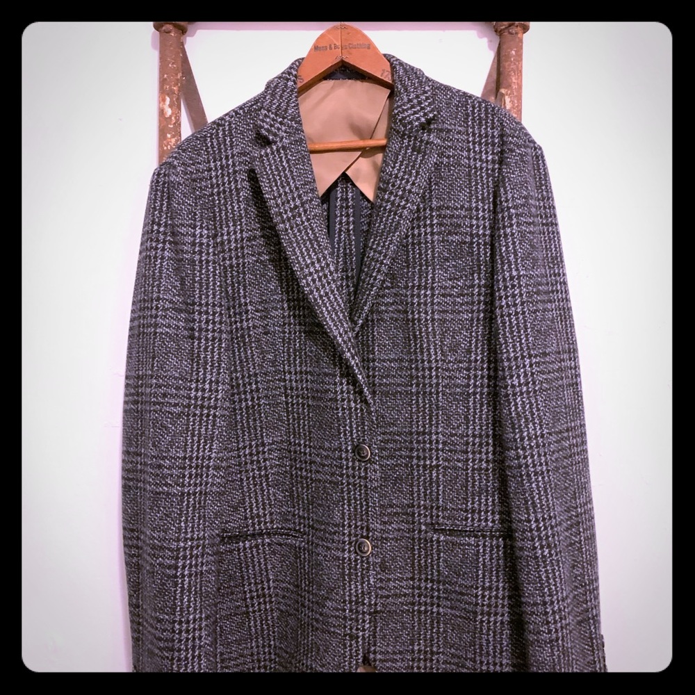Selected home plaid wool blazer